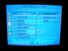 SETUP/PREFERENCES