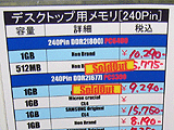 メモリ価格