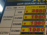 メモリ価格