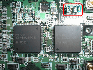 PC-9821RvII26の倍率設定スイッチ