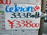 Celeron入荷