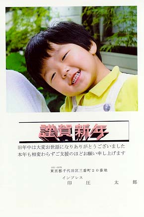 お年玉付郵便はがき(コート紙)全体